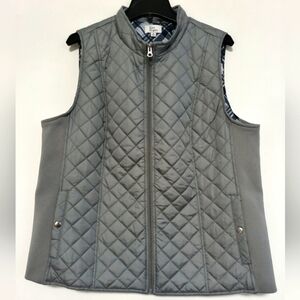 New Gray Quilted Vest / Size XL